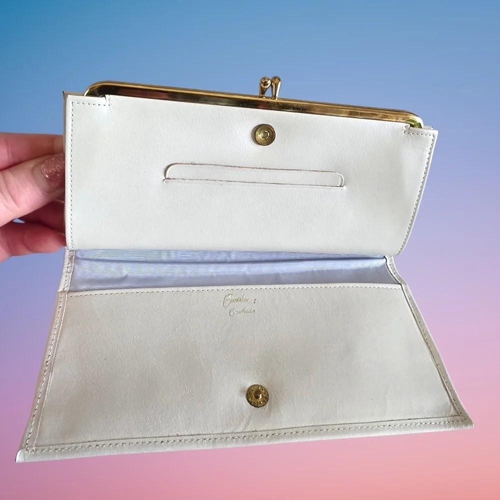 Vintage Brendshire Genuine Cowhide Leather Wallet - Mid Century Retro